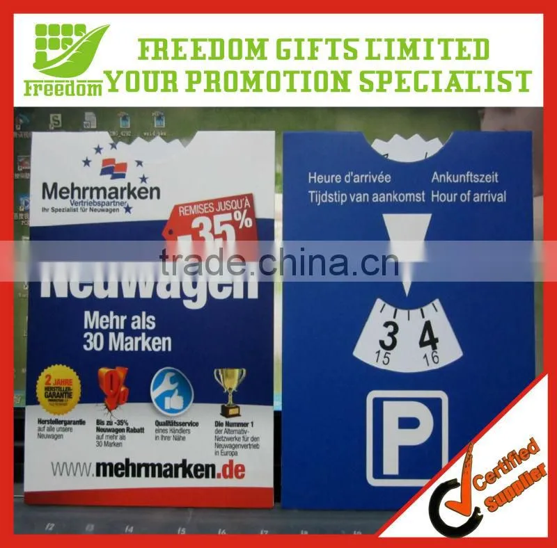 Most Popular Logo Printed PVC Parking Disc