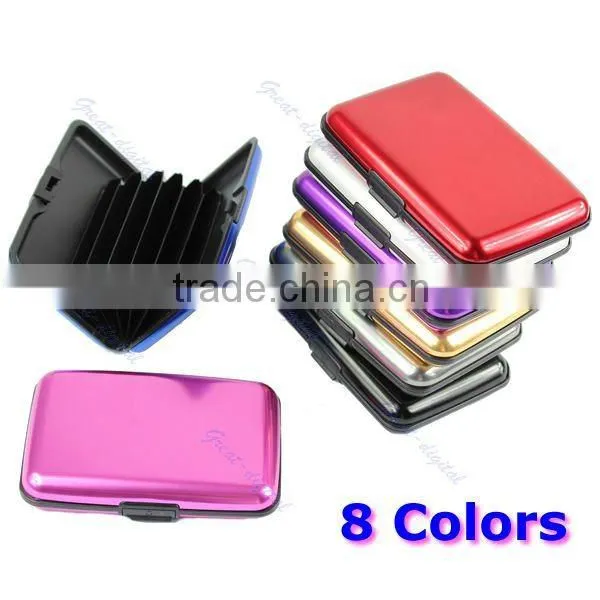 Aluminum Metal Pocket Waterproof Business ID Credit Card Wallet Case Box Holder