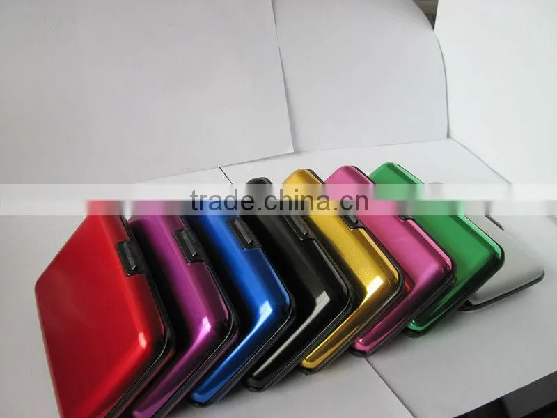 High quality aluminum credit card holder for eight colours.