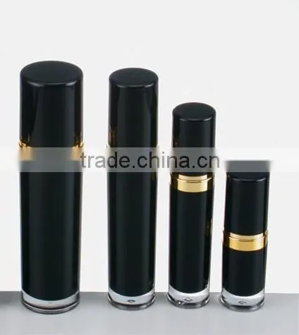 high quiality plastic liquid bottle cosmetic packaging acrylic lotion bottle cone shape
