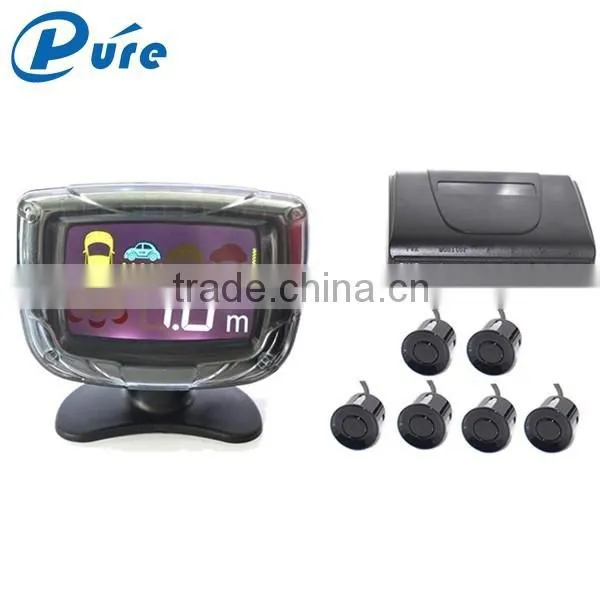 Car Reverse Radar Rearview system 6 Sensors Numeral and Color LCD Display Parking Sensor