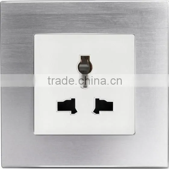 2016 new design IVOR aluminum uk usb wall socket with 2 usb port good reputation cool south africa wall socket switch
