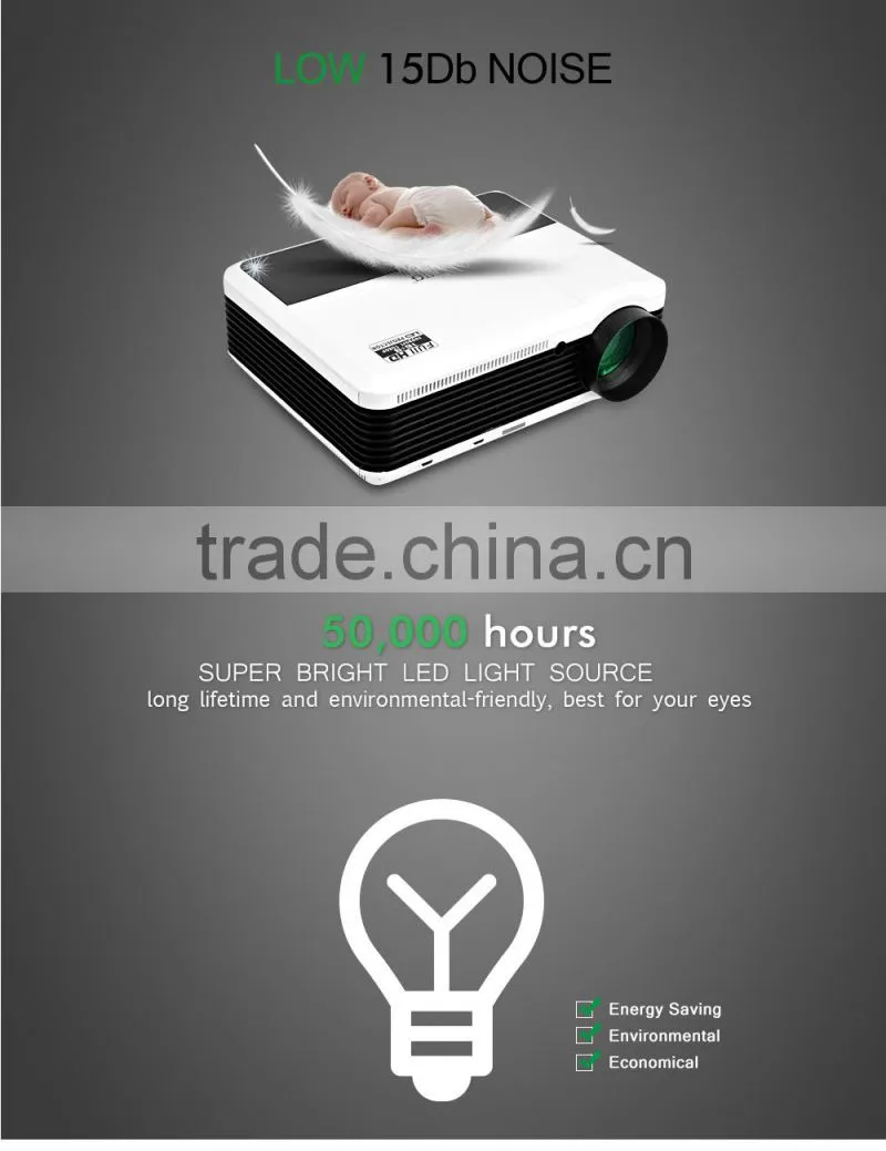 EUG High Lumens Full HD 1080p 3600Lumens hd led projector