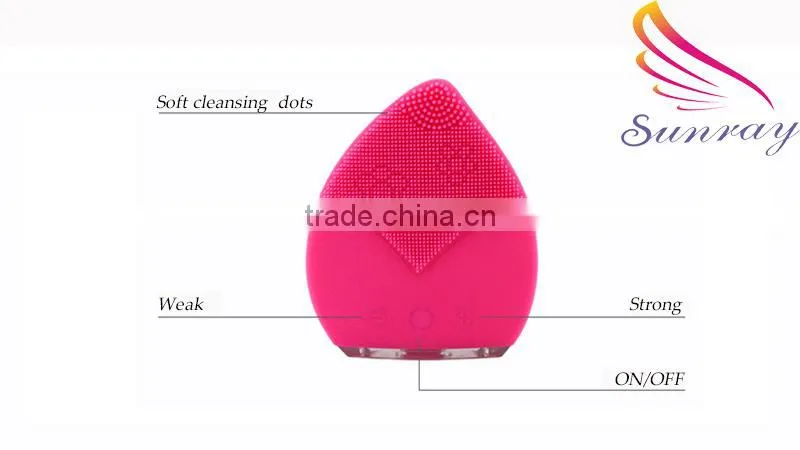 Mini deep clean ultrasonic skin scrubber