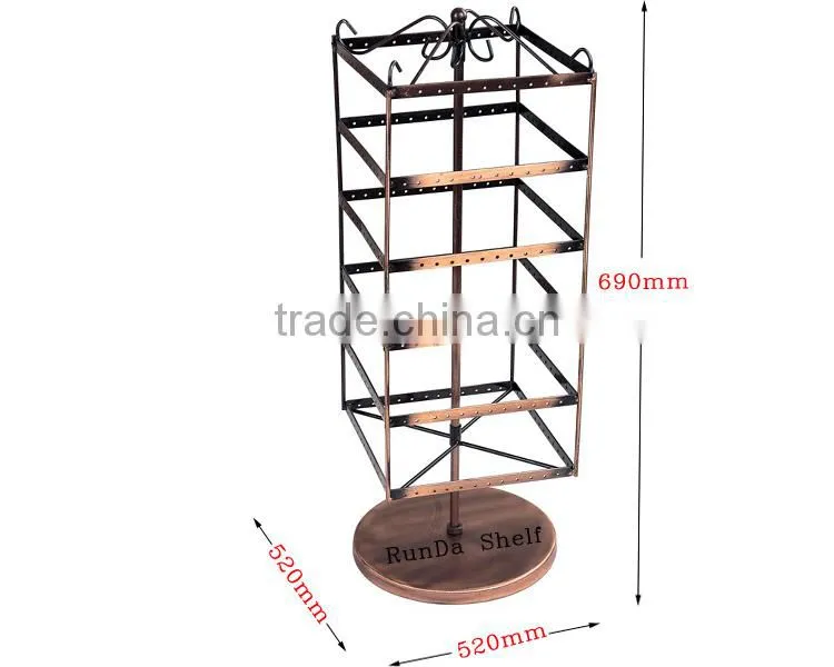 earring shelf rack rotating display stand