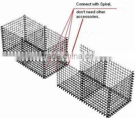 200x100x50cm Hot Dipped Galvanized Welded Mesh Gabions