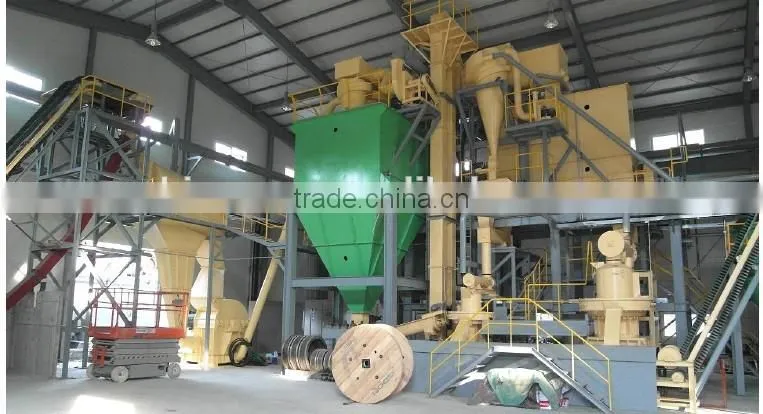 Larger complete biomass fuel pellet mill line