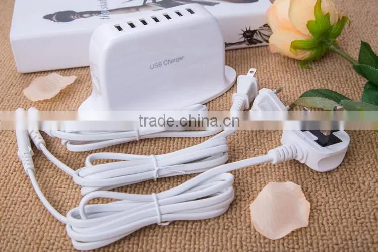 Hot sales 7 Ports USB Portable Socket for UK ,AU, US standard