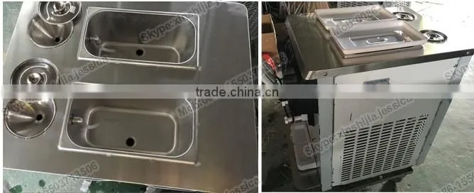 Facory hot sale 2+1 flavor table top ice cream machine