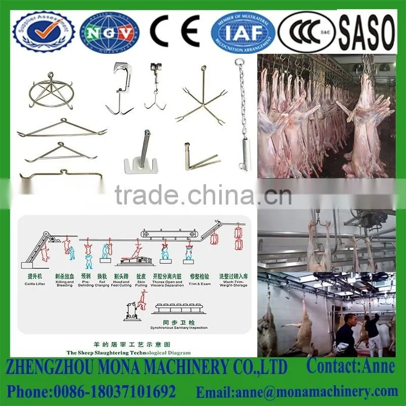 Professional Sheep Livestock Sheep/goat Carcass Processing Automatic Conveying Rail Butchery Equipment Of Goat Slaughter Line