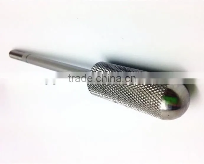 High precision cnc turning machining SUS knurled cam thread shaft