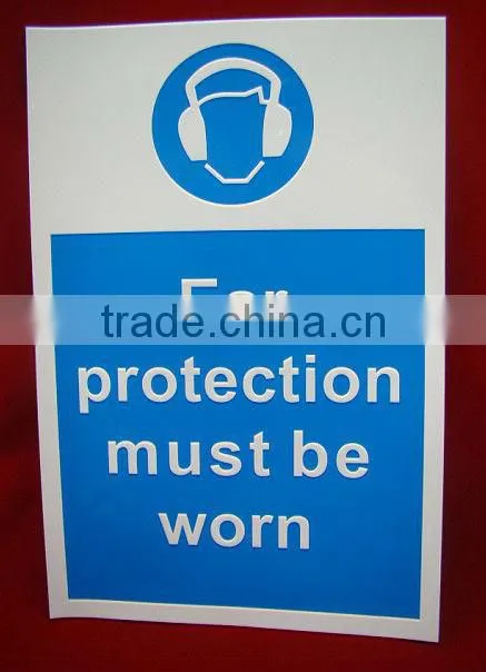 Cheap printing custom adhesive ear protection sticker labels a4