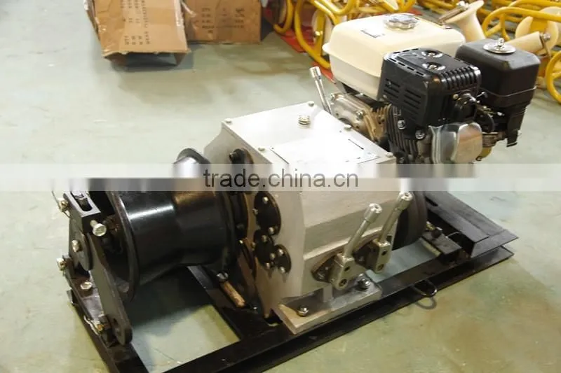 Small volume powered winch/petrol(gasoline) winch