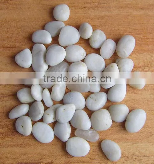 Natural white pebble stone
