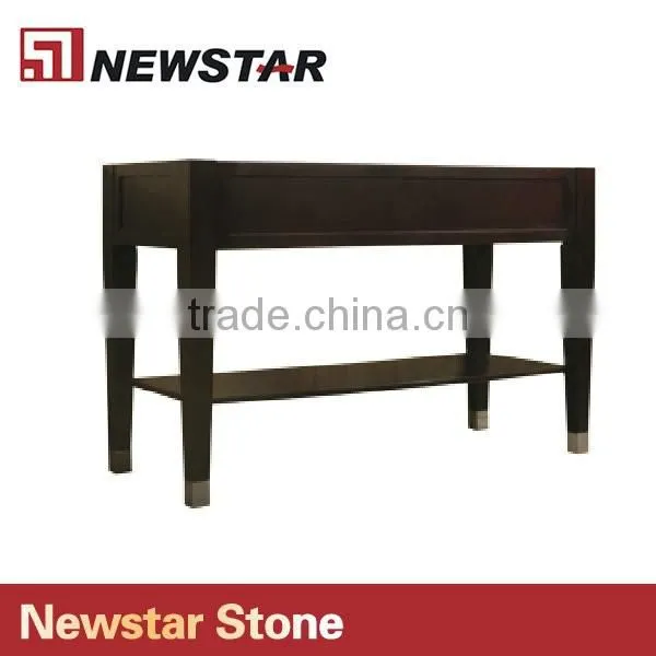 Hotel functional Vanity Base with Solid Wood Legs