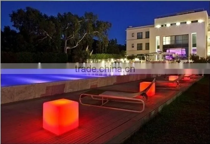 Plastic led bar chairs,led light up outdoor furniture,garden chair
