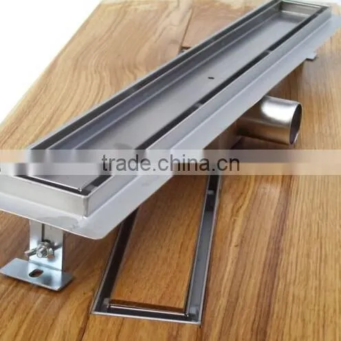 Linear shower drain stainless steel floor drain