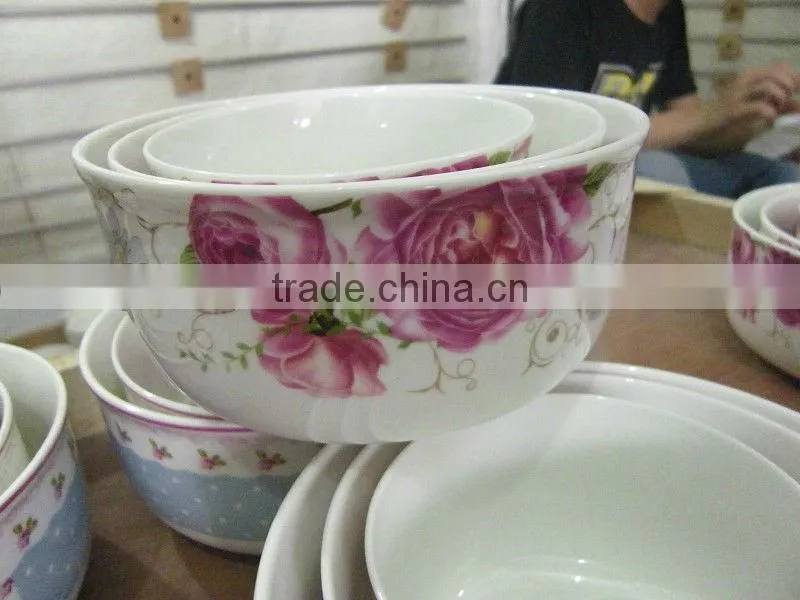 porcelain fresh bowl with plastic lid,fruit