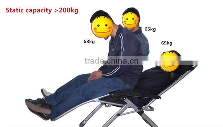Adjustable aluminium folding recliner chair