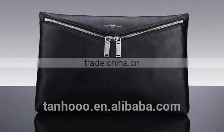 leather handbags Business man handbag soft leather men's handbag