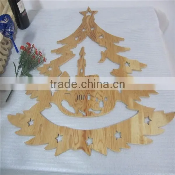 Halloween decorations use wooden trees wooden Christmas trees wooden crafts