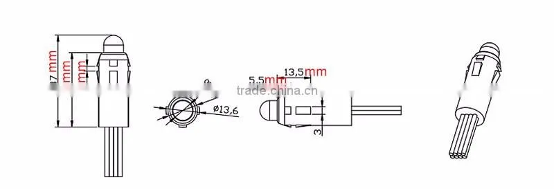 F8 RGB LED straw light for holiday decoration/Full color 12mm LED Christmas decoration light