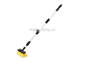 Microfiber Soft Bristle Telescopic Car Wheel Wash Dust Detailing Cleaning Brush Flow Through Brush Series