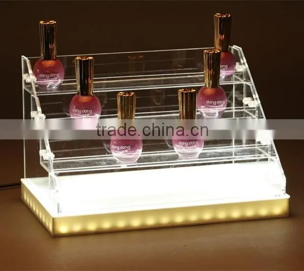 supermarket modern cosmetic display shelf for cosmetic shop