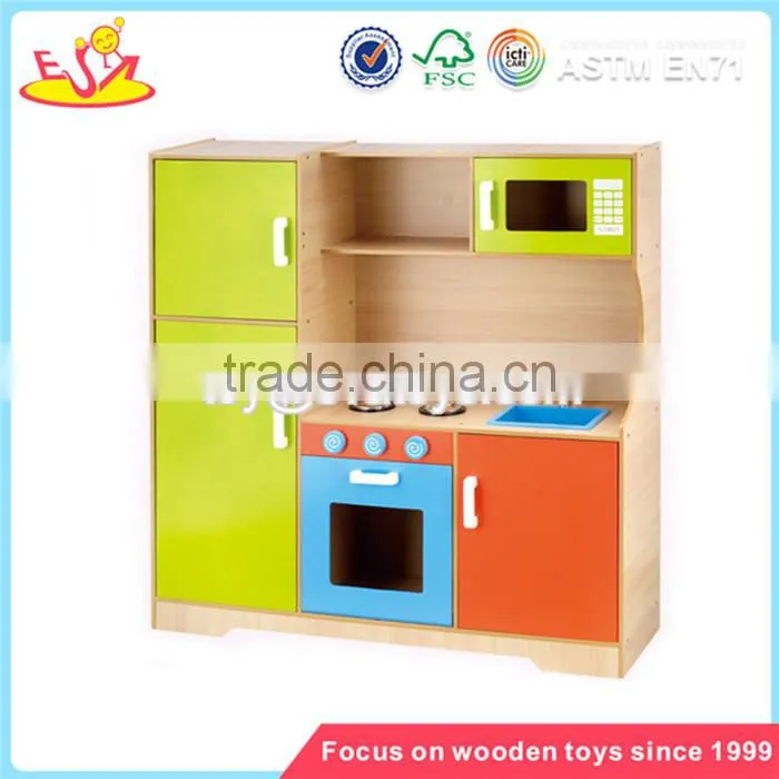 Wholesale interesting baby wooden kitchen toy role play game kids wooden kitchen toy W10C050