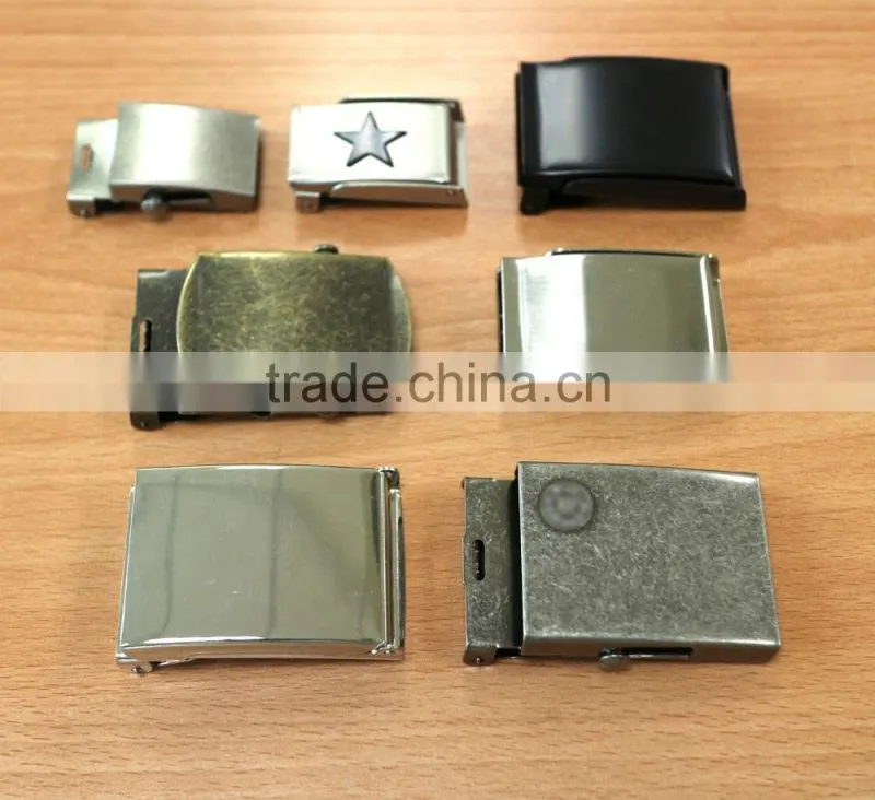 Rectange Face Metal Suspender Clip with plastic teeth inside for garment, 1 inch High Quality Fashion Metal clip