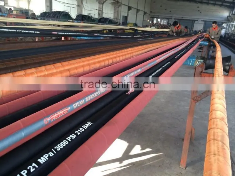 High Temperature High Pressure Red EPDM Rubber Steam Hose