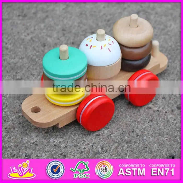 2015 Kids indoor games wooden train platform set,Cartoon wooden train station toy,Role play wooden train station toy W04B020