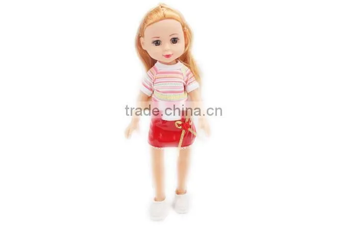 Lovely 14 inch girl baby doll in pet box QS150811123
