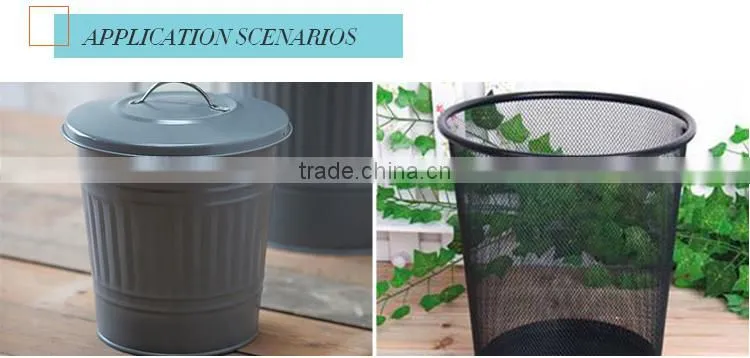 Galvanized garbage box metal outdoor trash cans