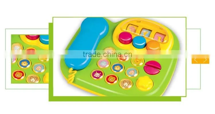 2016 Newest product cartoon musical plastic toy cell phone