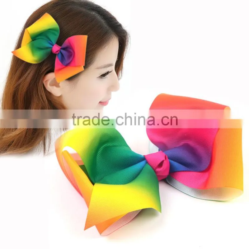 big 8 inch grosgrain ribbon hair bow
