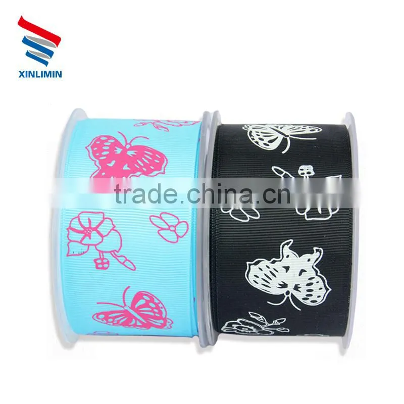 High Quality Custom Logo Designs Printerd cute character Grosgrain Ribbon