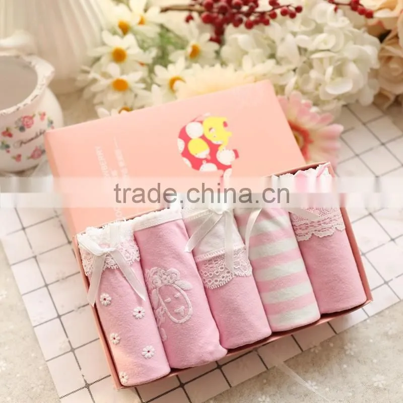 New Cute Pocket Women Cotton Underwear Girl briefs sexy panty