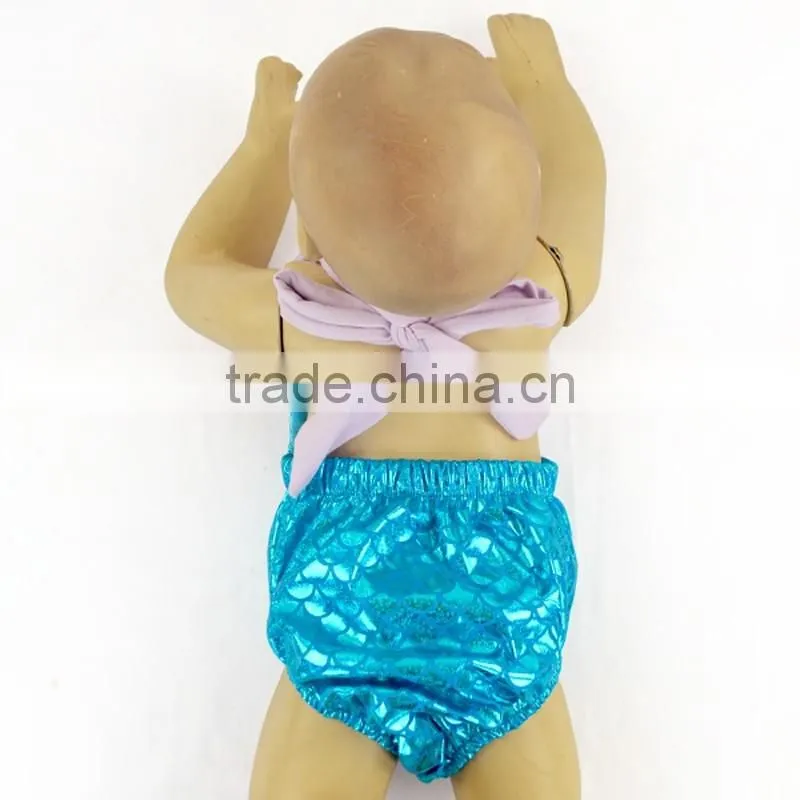 Stylish Fish Scale Baby Swimwear Kids Boutique Swimsuit Set