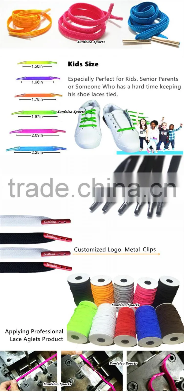 Press Release Nylon Soft and Durable No Need Tie Flat Polyester Elastic Shoelace for for pregnant mommy, Patients - Grey