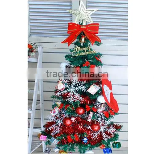 Plastic Party Garland Decorations Christmas Ornaments At Random Star Sequins Pattern 110cm