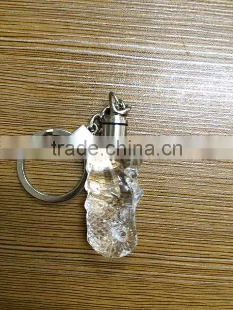 Crystal Singapore Merlion Model With LED Keychain For Souvenirs Gifts KJJ-01