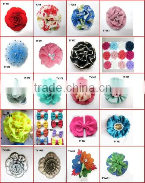 Red heart shape flower brooch with chiffon lesbian