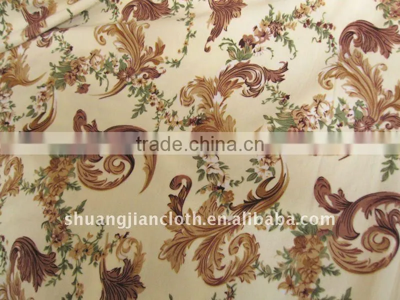 100%polyester printed coral fleece fabric