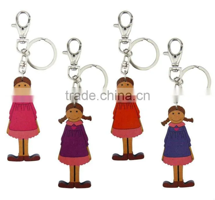 Custom Soft PVC Keychain,Girl Rubber Keyring,Wholesale Silicone Key Chains
