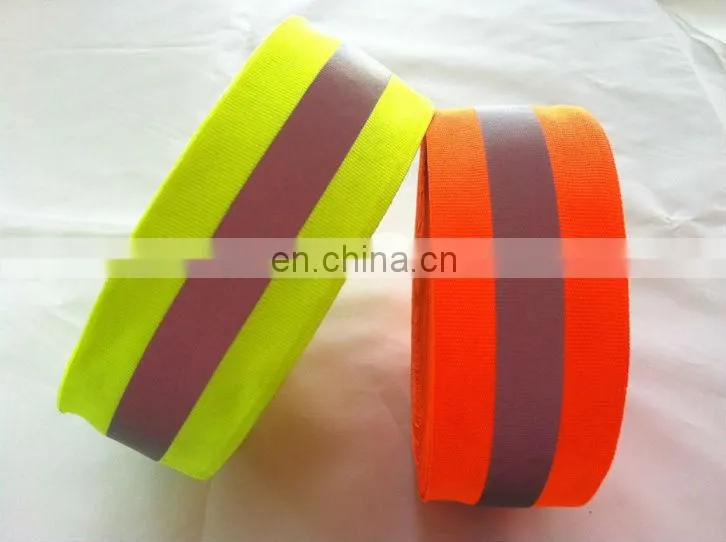 Orange High Visibility Kaifeng Nylon Ribbon For Safety Clothes