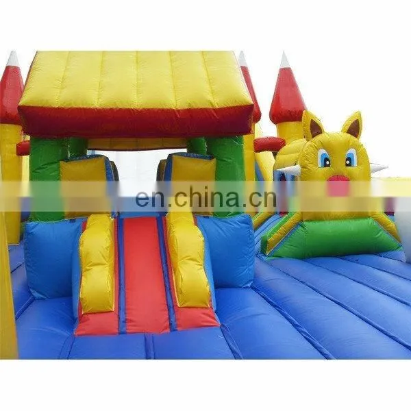 HI Good quality inflatable commercial fun city/outdoor rent amusement park/children inflatable play zone