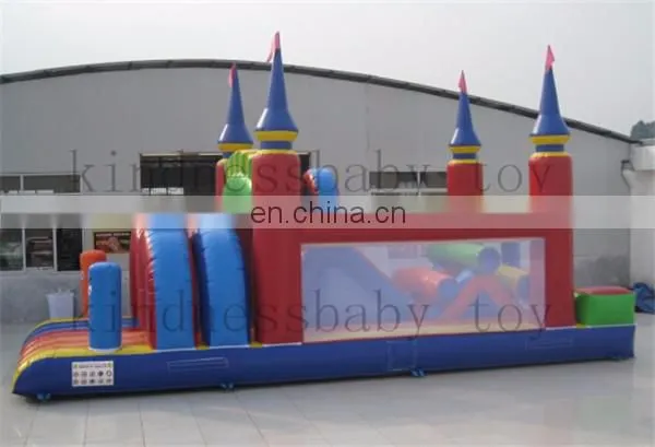 Hottest inflatable combo bouncer, obstacle course with dual arch for fun