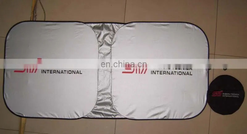 190T front windshield advertising foldable car sunshade
