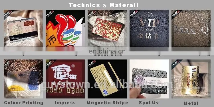 custom high class spot UV transparent plastic business card for promotion